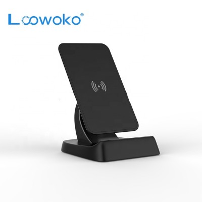 10w 2 coils wireless charging dock station qi fast phone stand wireless charger